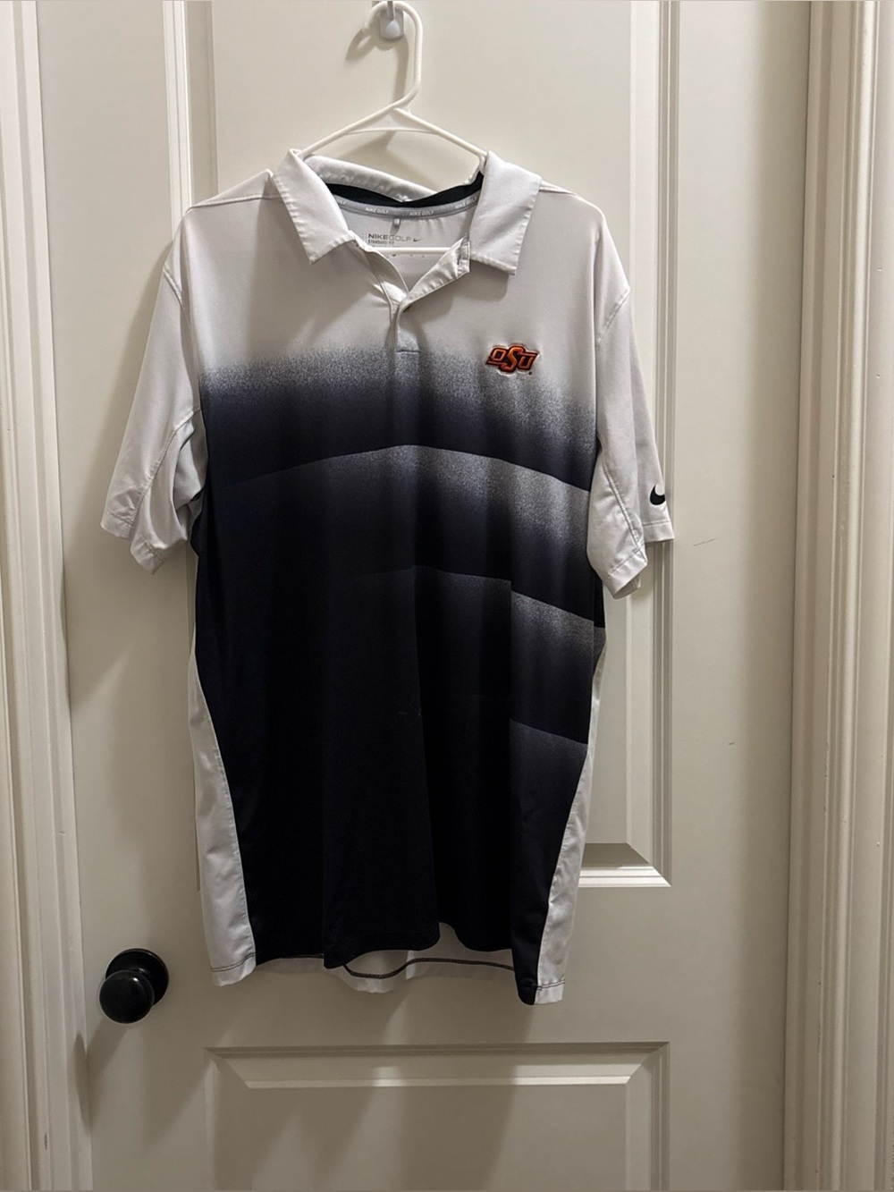 Nike Dri-FIT Oklahoma State Cowboys OSU Polo Shirt Men's Large Golf NCAA